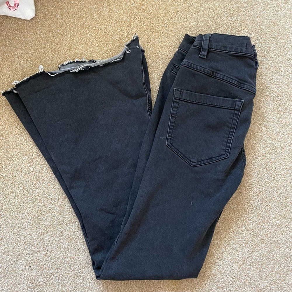 Free people black flare jeans